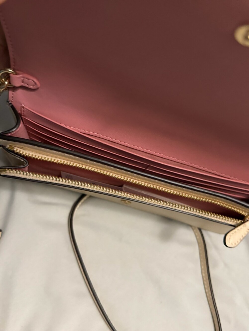 Small brown flowered COACH purse - Picture 6 of 6